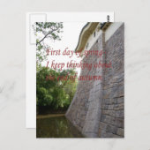 Carte Postale Haiku japonais (Devant / Derrière)