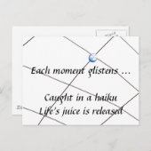 Carte Postale Haiku - Jus de vie (Devant / Derrière)