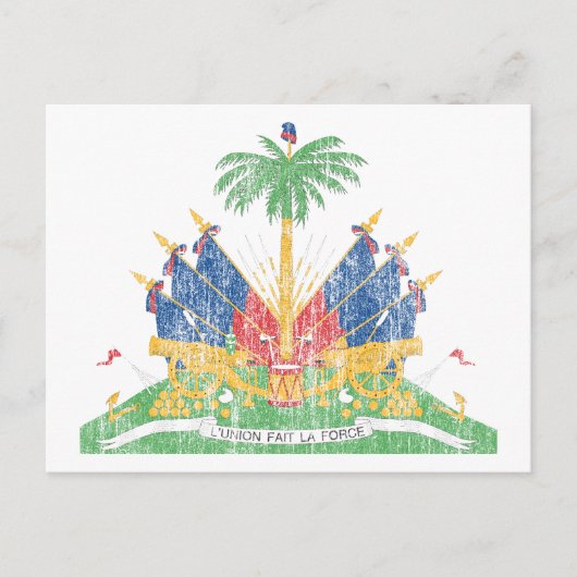 Carte Postale Haïti Armoiries Vintage (Devant)