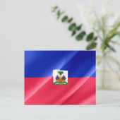 Carte Postale Haïti - drapeau haïtien - (Debout devant)