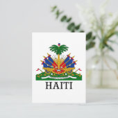 Carte Postale HAÏTI - emblème/blason/drapeau/symbole (Debout devant)