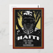 Carte Postale HAÏTI La Perle des Caraïbes (Devant / Derrière)