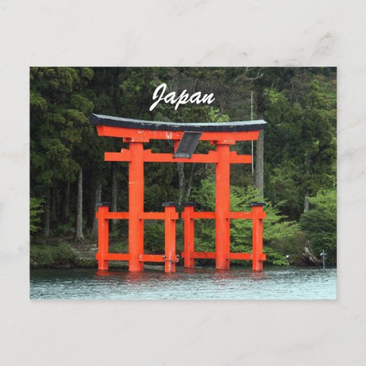 Carte Postale hakone torii japon (Devant)