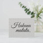 Carte Postale Hakuna matata (Debout devant)