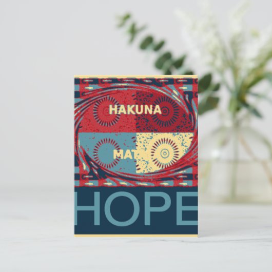 Carte Postale Hakuna matata (Debout devant)