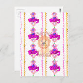 Carte Postale Hakuna Matata : Beau bébé Lion Design Motif (Devant / Derrière)