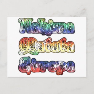Carte Postale Hakuna Matata Europe Art Imprimer/Graphique