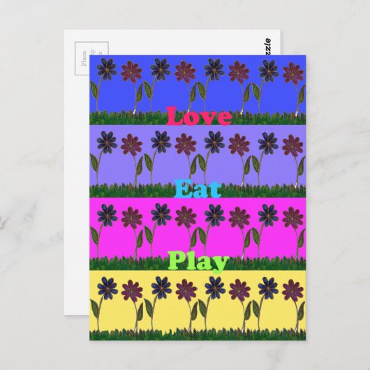 Carte Postale Hakuna Matata Love Mange Jeu.png (Devant / Derrière)