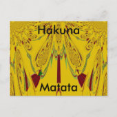 Carte postale Hakuna Matata Modèle horizontal (Devant)