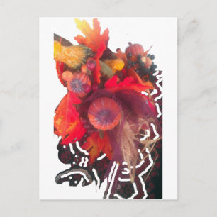 Carte Postale Hakuna Matata Pumkin corbeille de fruits cadeau sp