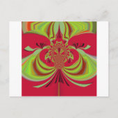 Carte Postale Hakuna Matata red yellow design (Devant)