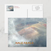CARTE POSTALE " HALEAKALA DANS LES NUAGES" (Devant / Derrière)
