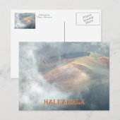 CARTE POSTALE " HALEAKALA DANS LES NUAGES" (Devant / Derrière)