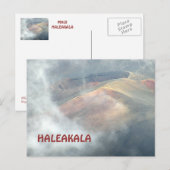 CARTE POSTALE " HALEAKALA DANS LES NUAGES" (Devant / Derrière)
