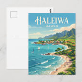 Carte Postale Haleiwa États-Unis (Devant / Derrière)