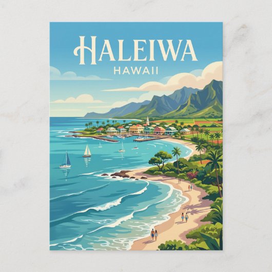 Carte Postale Haleiwa États-Unis (Devant)