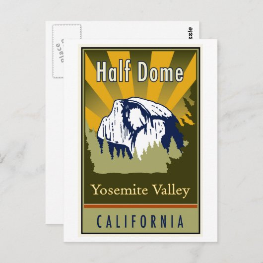 Carte Postale Half Dome (Devant / Derrière)