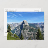 Carte Postale Half Dome depuis Glacier Point, Yosemite, CA (Devant / Derrière)