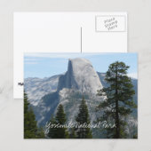 Carte Postale Half Dome depuis Panorama Trail I (Devant / Derrière)
