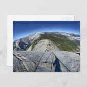 Carte Postale Half Dome vu depuis les câbles - Yosemite (Devant / Derrière)