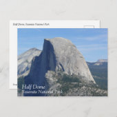Carte Postale Half Dome, Yosemite, CA (Devant / Derrière)