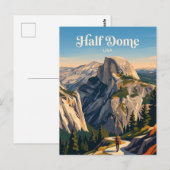 Carte Postale Half Dome Yosemite États-Unis (Devant / Derrière)
