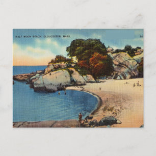 Carte Postale Half Moon Beach, Massachusetts Gloucester