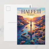 Carte Postale Halfeti Turquie (Devant / Derrière)