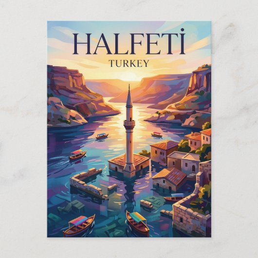 Carte Postale Halfeti Turquie (Devant)