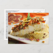 Carte Postale Halibut marocain avec Couscous (Devant / Derrière)