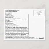 Carte Postale Halibut marocain avec Couscous (Dos)