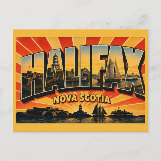 Carte Postale Halifax capitale de la Nouvelle-Écosse (Devant)