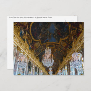 Carte Postale Hall des miroirs du château de Versailles