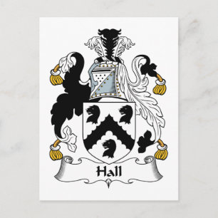 Carte Postale Hall Family Crest