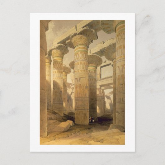 Carte Postale Hall of Columns, Karnak, from "Egypt and Nubia", V (Devant)
