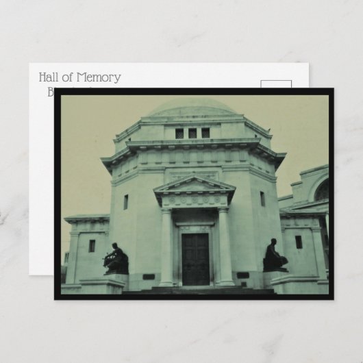 Carte postale Hall of Memory (Devant / Derrière)