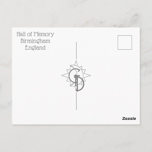 Carte postale Hall of Memory (Dos)