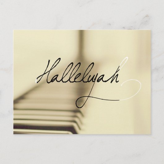 Carte Postale Hallelujah (Devant)