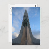 Carte Postale Hallgrímskirkja, Reykjavik, Islande (Devant / Derrière)