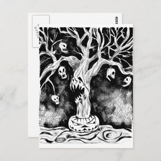 Carte Postale Halloween (Devant / Derrière)