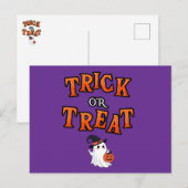 Carte postale Halloween (Devant / Derrière)