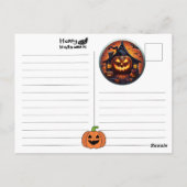Carte postale Halloween (Dos)