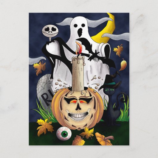 Carte Postale Halloween (Devant)