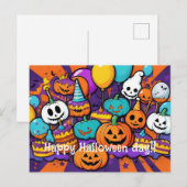 Carte postale Halloween (Devant / Derrière)