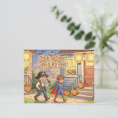 Carte postale Halloween (Debout devant)