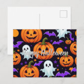 Carte postale Halloween (Devant / Derrière)
