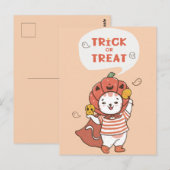 Carte postale Halloween (Devant / Derrière)