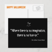 Carte postale Halloween (Devant / Derrière)