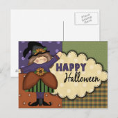 Carte postale Halloween (Devant / Derrière)