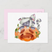 Carte postale Halloween (Devant / Derrière)